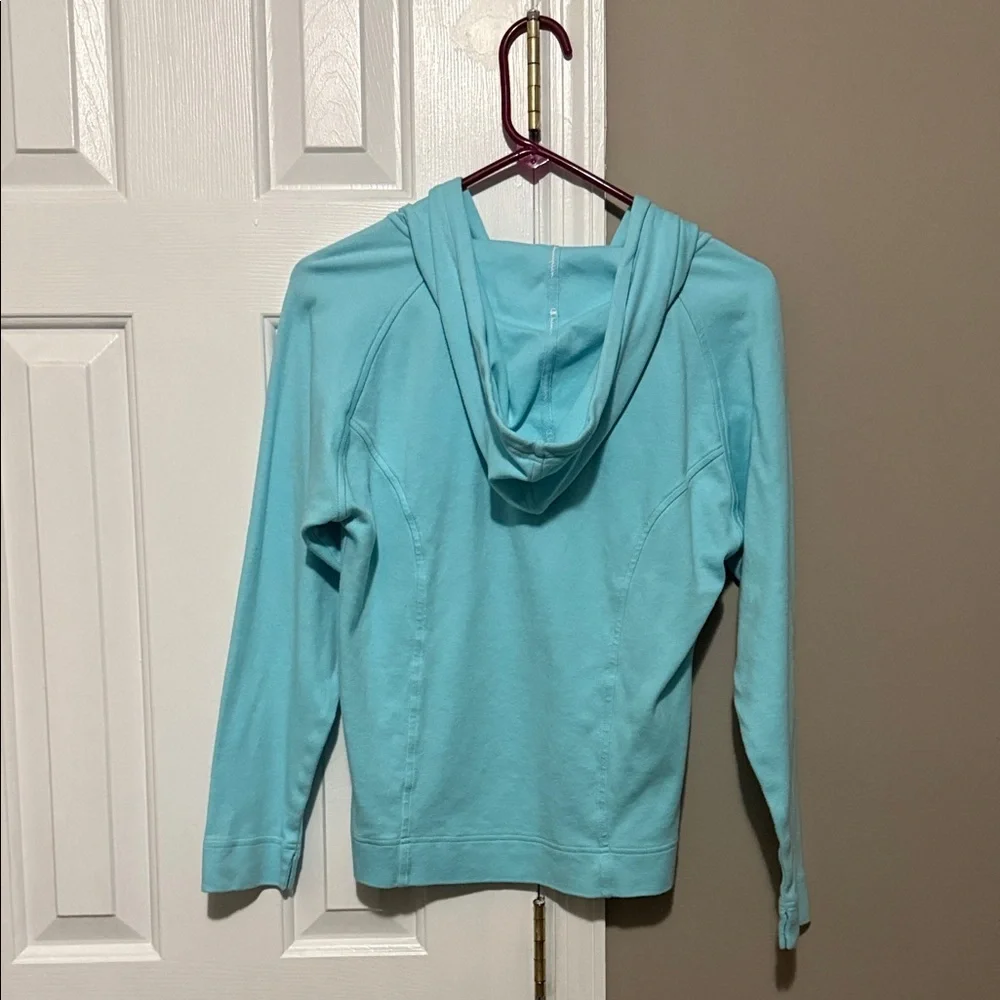 Champion {Girls Large} Aqua Blue Quarter- Zip Hoodie